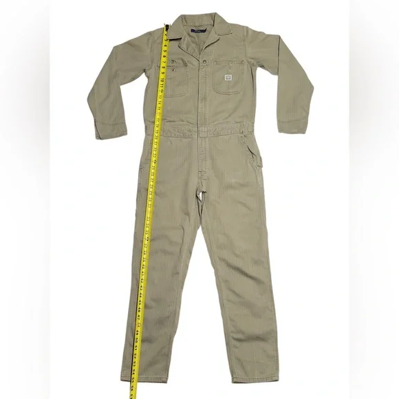 Polo Ralph Lauren Womens Olive Jumpsuit Cotton Twill Utility Long sleeve Size:4 - Picture 3 of 11